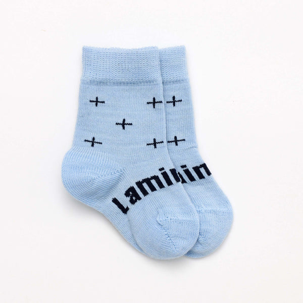 Merino Wool Crew Socks BABY Pilot - Main Image