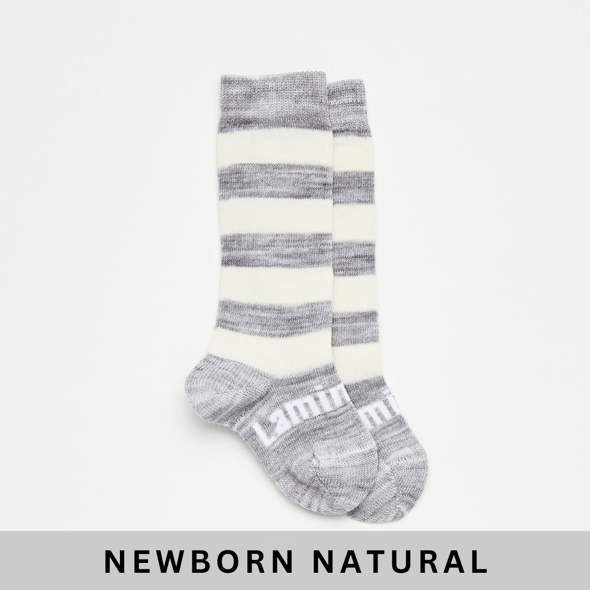 merino wool knee high baby socks grey striped nz aus