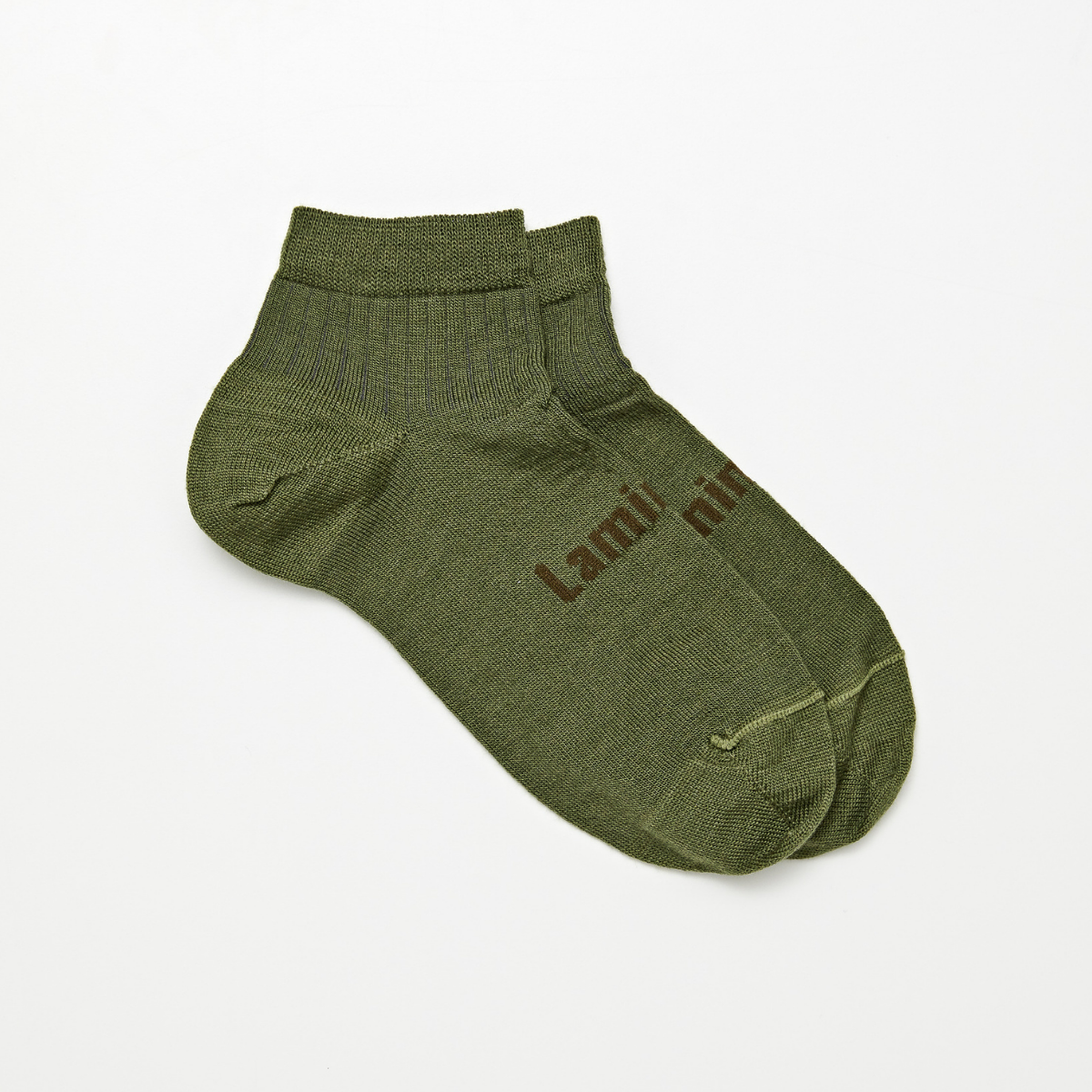 Merino Wool Ankle Socks CHILD Olive